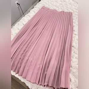 Light Pink Pleated Skirt